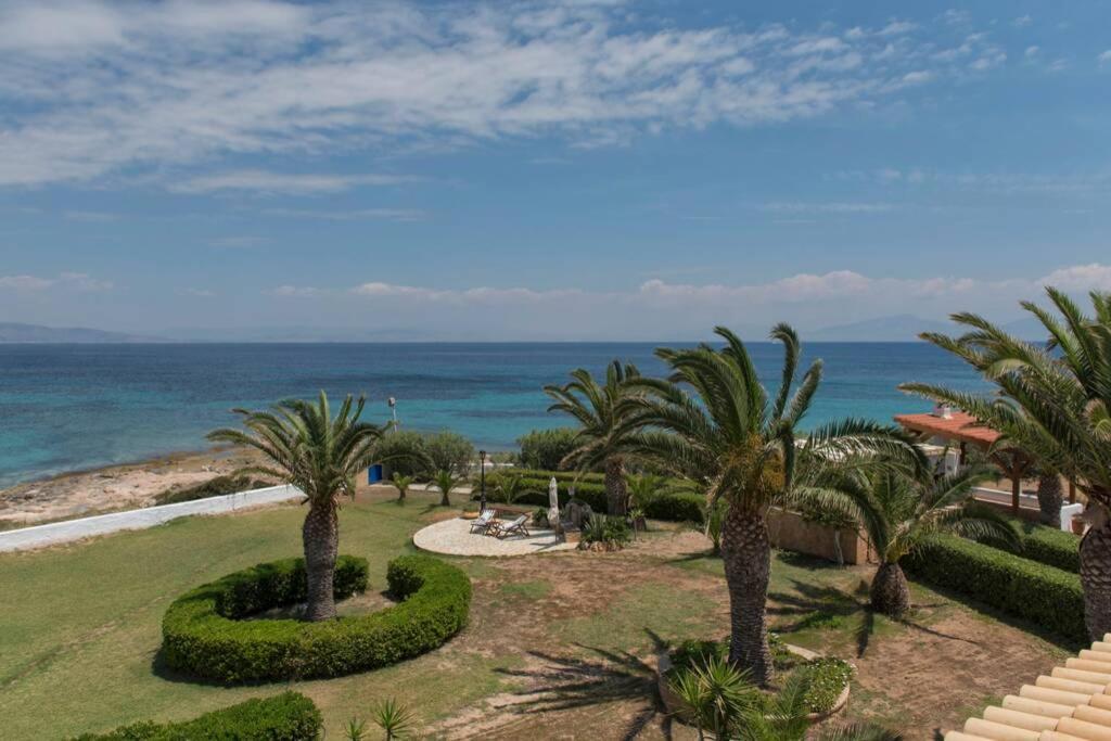 Palmaya Villa, Unique Seafront Experience Vagia  Bagian luar foto