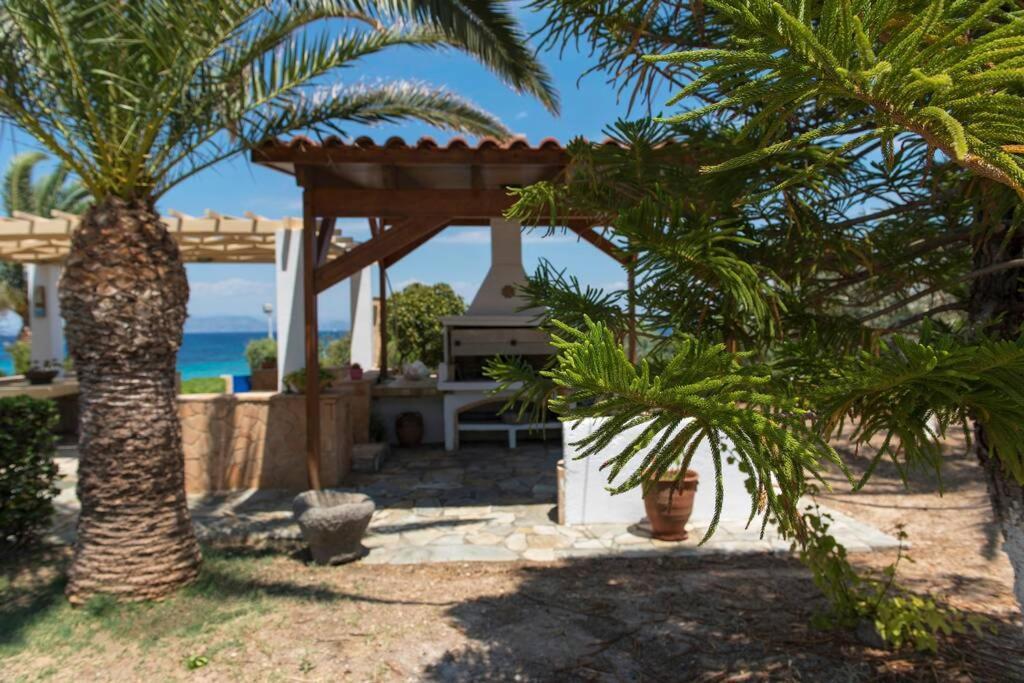 Palmaya Villa, Unique Seafront Experience Vagia  Bagian luar foto