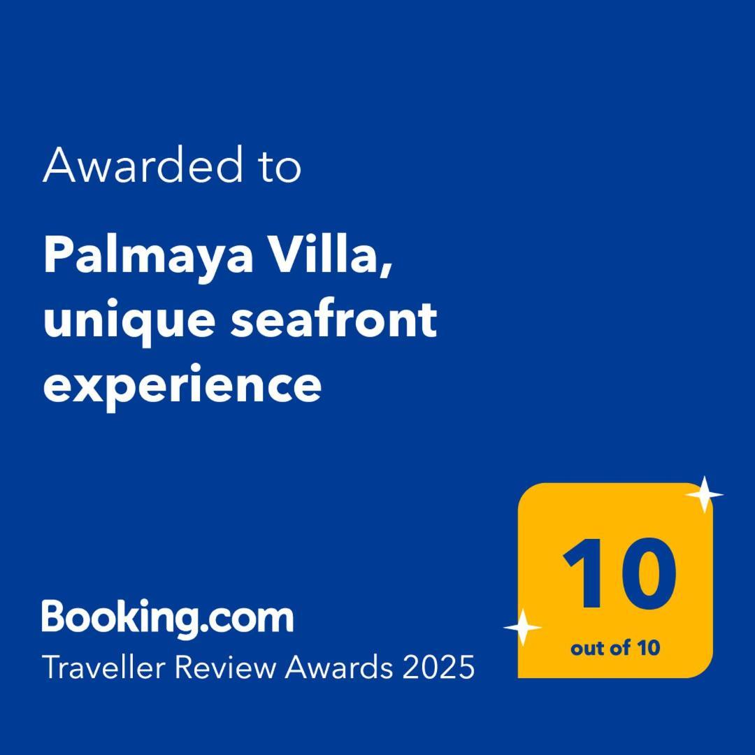 Palmaya Villa, Unique Seafront Experience Vagia  Bagian luar foto